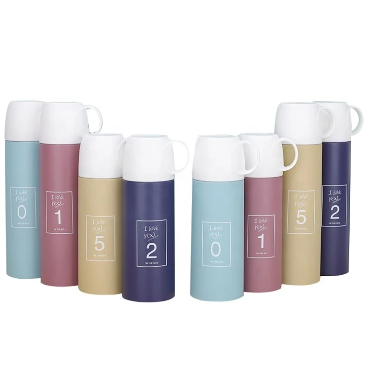 Thermos Double Wall Stainless Steel Mental Water Bottle with Lid, Customized color 
Thermos Double Wall Stainless Steel Mental Water Bottle with Lid, Customized color