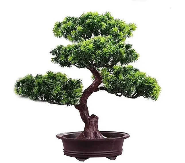 Hot sale small artificial tree pine bonsai plastic artificial plant in pot Japanese style for home office decor, Natural green color
Hot sale small artificial tree pine bonsai plastic artificial plant in pot Japanese style for home office decor, Natural green color