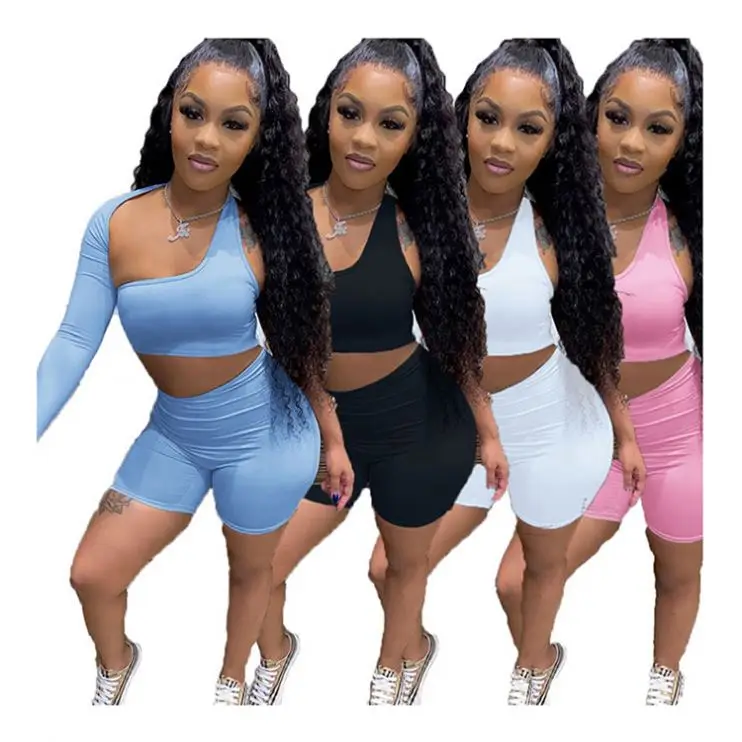 Fondpink Latest Design Asymmetrical Long Sleeve Solid Color Shorts Summer 2 Piece Pants Set Women
Fondpink Latest Design Asymmetrical Long Sleeve Solid Color Shorts Summer 2 Piece Pants Set Women