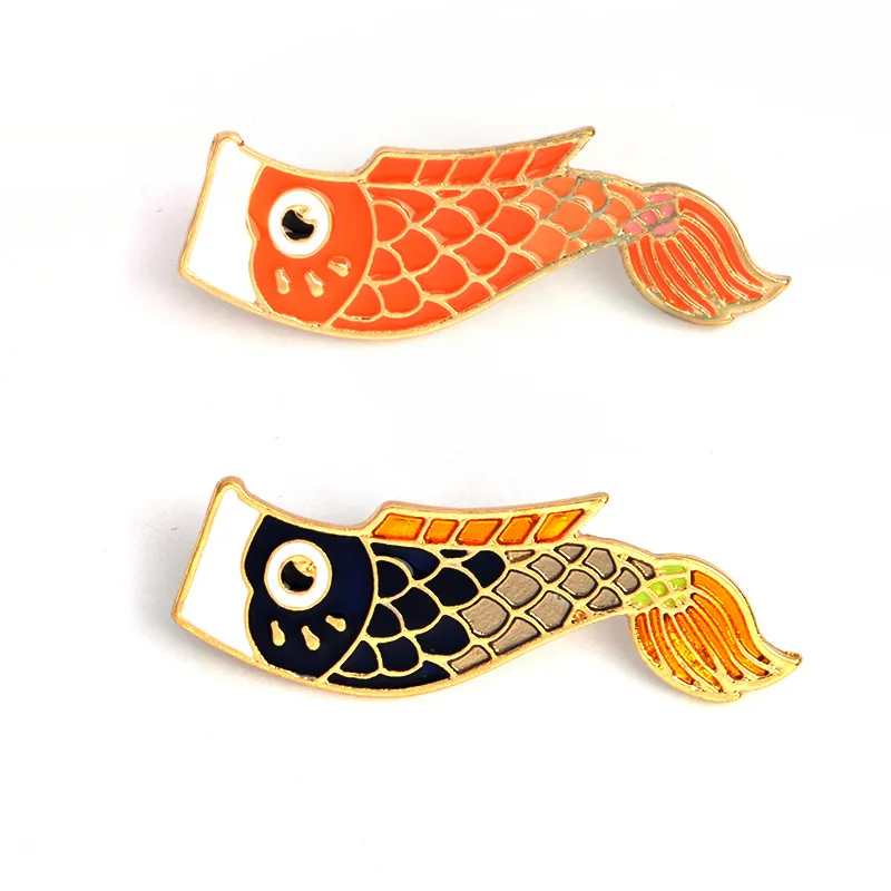 Cartoon Carp Fish Brooch Enamel Pins Metal Blue Red Fashion Animal Couples Brooches Backpack Lapel Pin
Cartoon Carp Fish Brooch Enamel Pins Metal Blue Red Fashion Animal Couples Brooches Backpack Lapel Pin