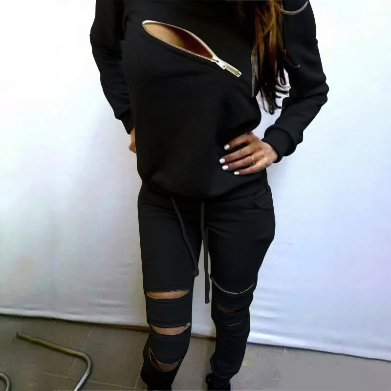 Fashion new zipper long sleeve casual 2 piece trending 2021 sexy women clothes suits
Fashion new zipper long sleeve casual 2 piece trending 2021 sexy women clothes suits