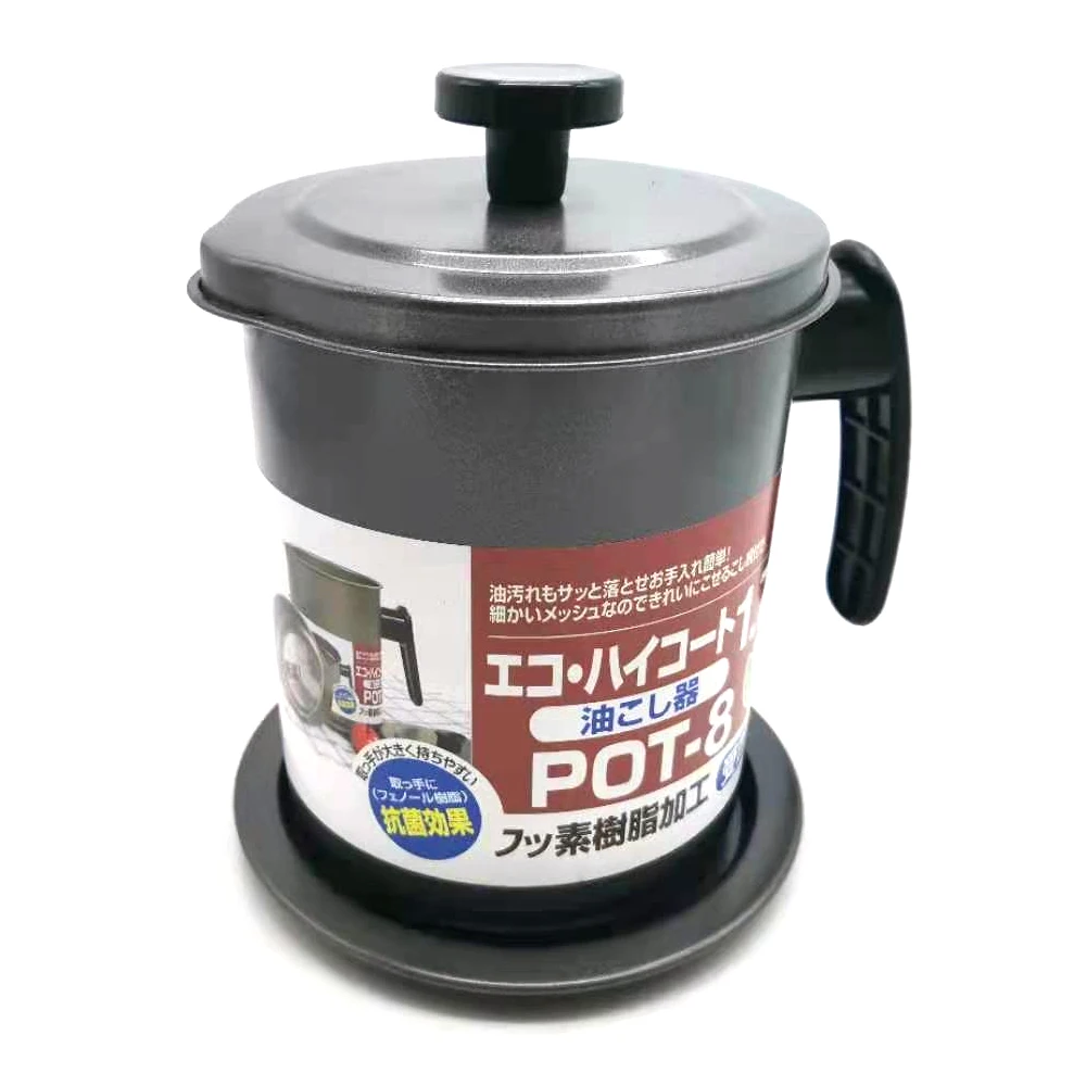 1.7L Amazon Hot Sales Non-Slip Non Stick Steel Gray Filter Oil Pot For Household Kitchen
1.7L Amazon Hot Sales Non-Slip Non Stick Steel Gray Filter Oil Pot For Household Kitchen