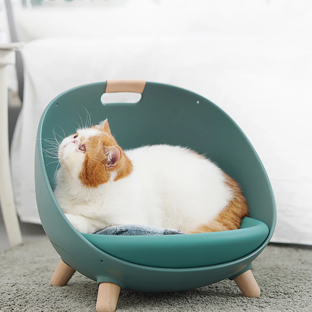 2021 New elegant cat bed house simple design multi-function hammock cats beds round
2021 New elegant cat bed house simple design multi-function hammock cats beds round
