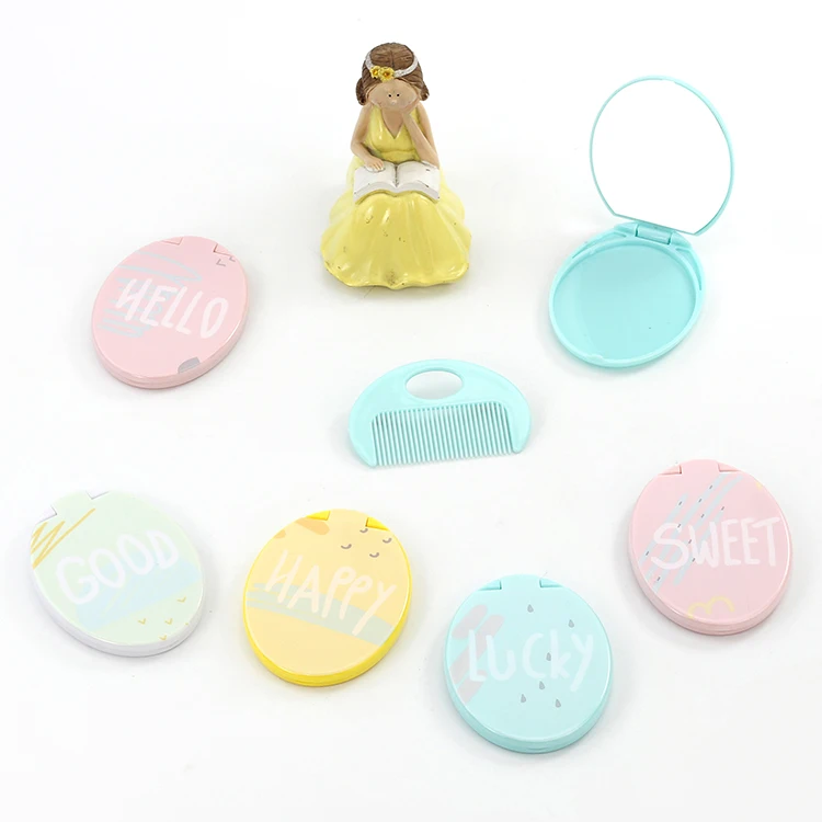 Wholesale Product Cute Style Mini Mirror With Comb Cosmetic Pocket Mirror, Mixed color
Wholesale Product Cute Style Mini Mirror With Comb Cosmetic Pocket Mirror, Mixed color