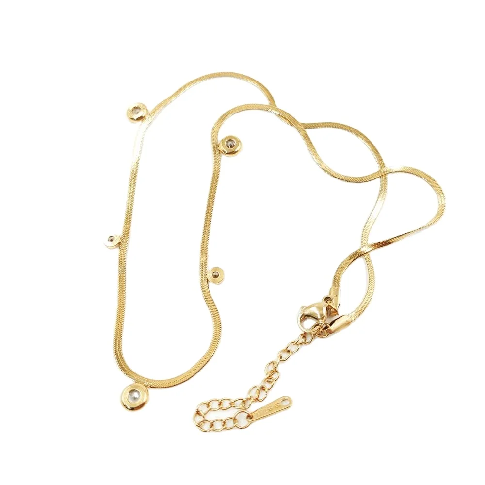 Simple Link Chain Stainless Steel Choker Necklace Gold Plated Jewelry Charm Necklaces Women
Simple Link Chain Stainless Steel Choker Necklace Gold Plated Jewelry Charm Necklaces Women