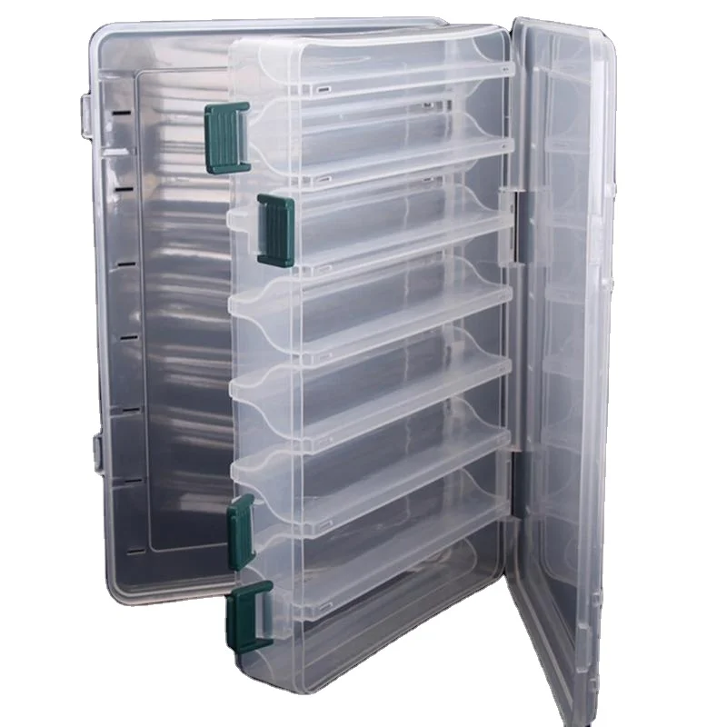 Double side Plastic Fishing Box Fishing Tool Accessories Waterproof 14 Compartments Fishing lure Box
Double side Plastic Fishing Box Fishing Tool Accessories Waterproof 14 Compartments Fishing lure Box