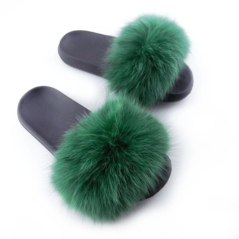 

China factory real fur slippers women sandals fur shoes, Red,blue ,green ,orange ,brown