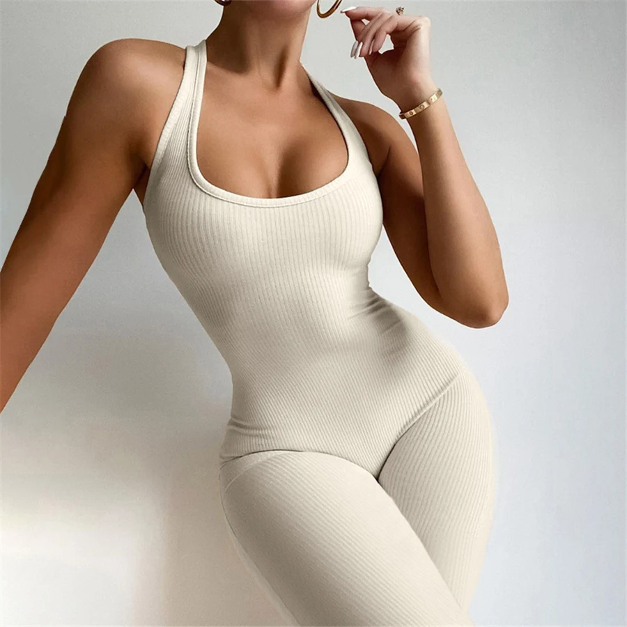 Kliou K21Q02212 Soild Skinny Halter Ribbed Jumpsuit Women And Stretch One Piece Women Jumpsuits
Kliou K21Q02212 Soild Skinny Halter Ribbed Jumpsuit Women And Stretch One Piece Women Jumpsuits