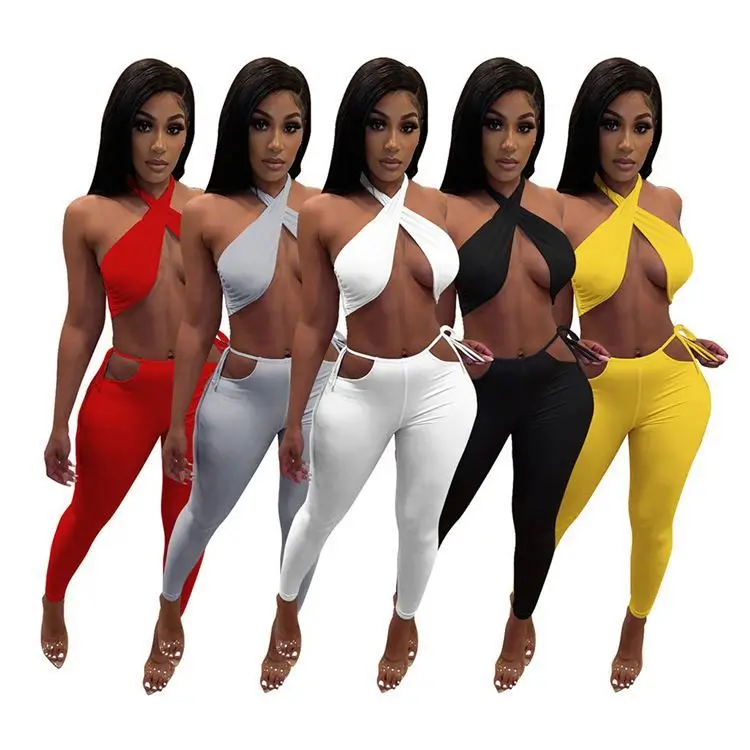 AOMEI Sleeveless Sexy Hot Set Di Due Pezzi Women Two Piece Set Clothing Lady Two Piece Pants Outfit
AOMEI Sleeveless Sexy Hot Set Di Due Pezzi Women Two Piece Set Clothing Lady Two Piece Pants Outfit