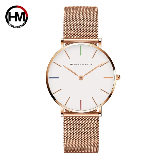 hannah martin HM3690 new arrival rose gold unisex quartz watch superior Mesh band Waterproof decoration Casual hand watch set
hannah martin HM3690 new arrival rose gold unisex quartz watch superior Mesh band Waterproof decoration Casual hand watch set