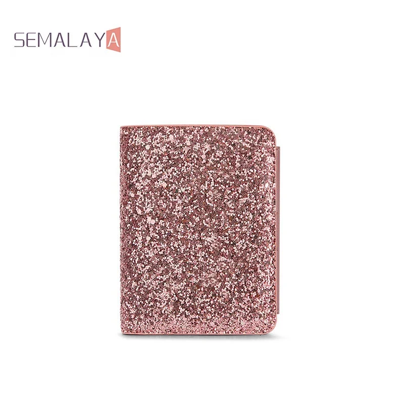 women minimalist short wallet ladies wallets and purses pink blink shining wallet decoration, Black/pink
women minimalist short wallet ladies wallets and purses pink blink shining wallet decoration, Black/pink