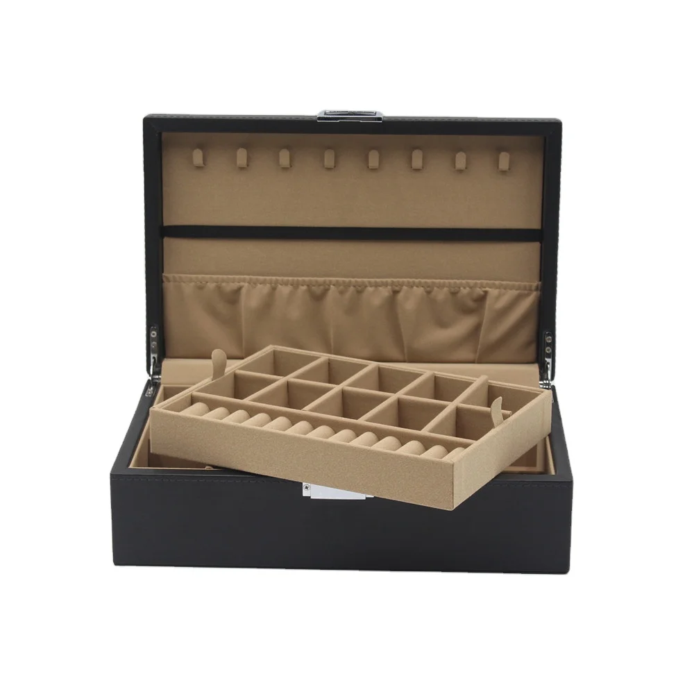 2021 luxury watch jewelry box with black pu leather for mens womens gift watch & jewelry packaging display storage case
2021 luxury watch jewelry box with black pu leather for mens womens gift watch & jewelry packaging display storage case