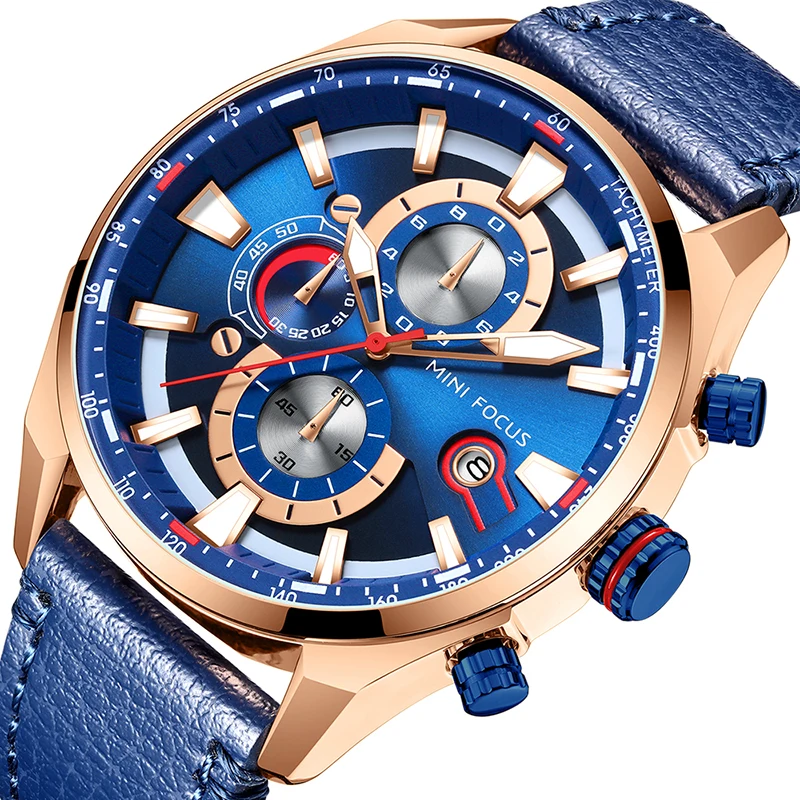 Mini Focus MF0202G Sport Men Quartz Watch Analog Chronograph Water Resistant Fashion Leather Mens Wrist Watches Luxury
Mini Focus MF0202G Sport Men Quartz Watch Analog Chronograph Water Resistant Fashion Leather Mens Wrist Watches Luxury