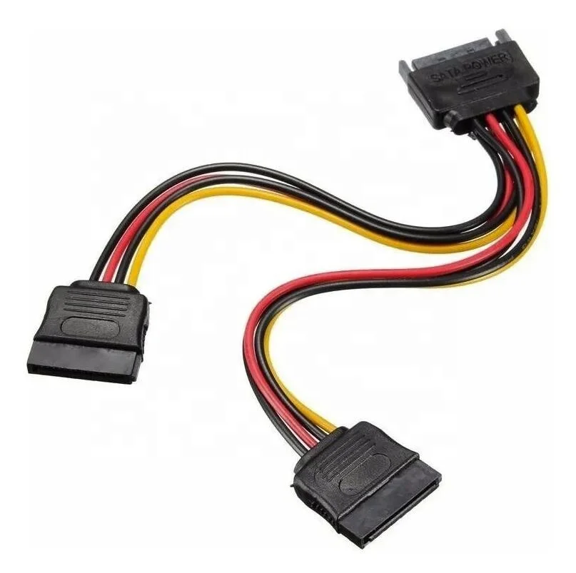 15Pin SATA Male To 2 Female 15Pin Power HDD Splitter high quality Connector Power Cable
15Pin SATA Male To 2 Female 15Pin Power HDD Splitter high quality Connector Power Cable