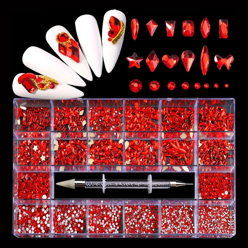 Miss cheering Shiny Red Nail Art Shape Fancy Shaped In Box Flat Bottom Glass nail rhinestone art decoration rhinestones
Miss cheering Shiny Red Nail Art Shape Fancy Shaped In Box Flat Bottom Glass nail rhinestone art decoration rhinestones