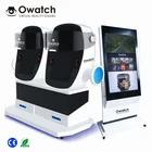 Amusement park rides 9D virtual reality Simulator multi-seats 9D robot VR Cinema