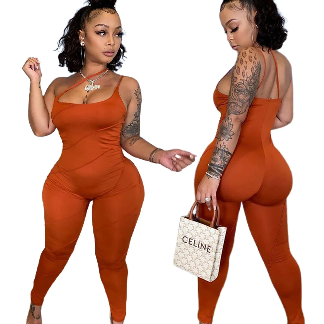 Manufacture in China Women Sleeveless Jumpsuit Fall Bodycon Pants One Piece Jumpsuit, Brown
Manufacture in China Women Sleeveless Jumpsuit Fall Bodycon Pants One Piece Jumpsuit, Brown