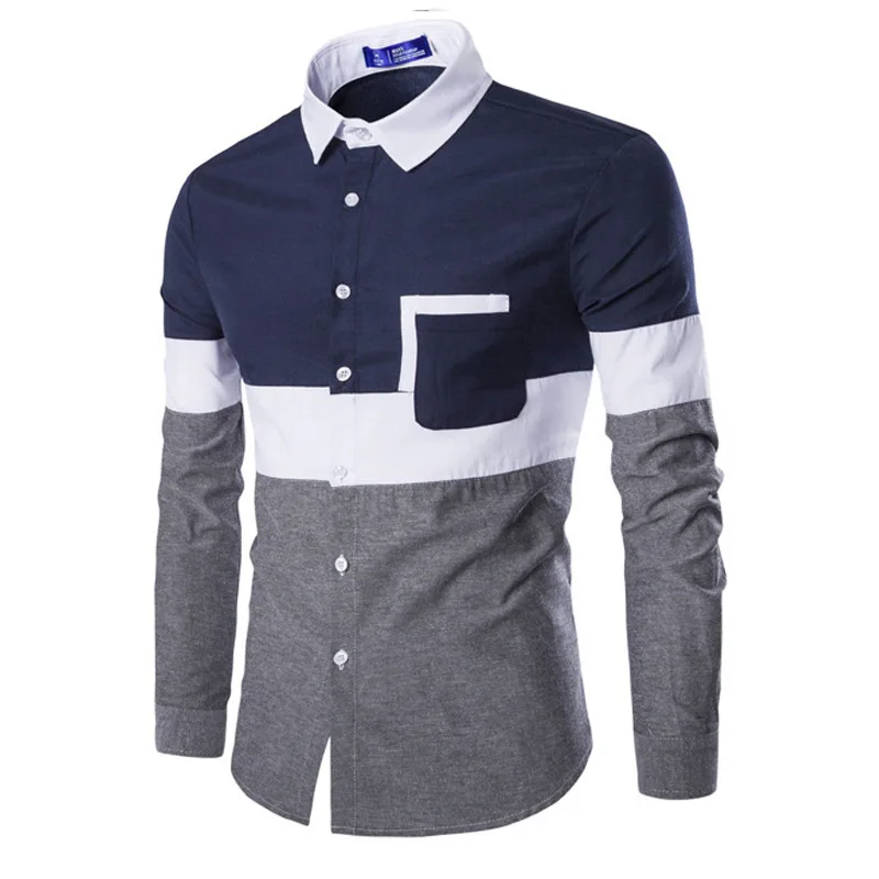 men t shirt Patchwork color for men 100% cotton office slim fit shirts long sleeve men's shirts slim fit
men t shirt Patchwork color for men 100% cotton office slim fit shirts long sleeve men's shirts slim fit