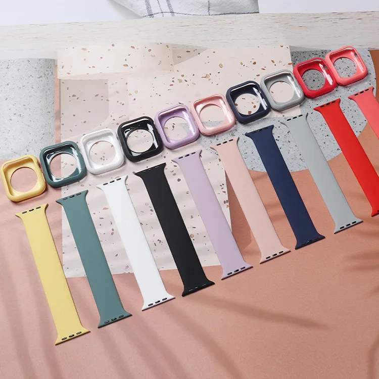 Sports Elastic Silicone Single Loop Case + Strap For Apple Watch Band For Iwatch Series 6 5 4
Sports Elastic Silicone Single Loop Case + Strap For Apple Watch Band For Iwatch Series 6 5 4