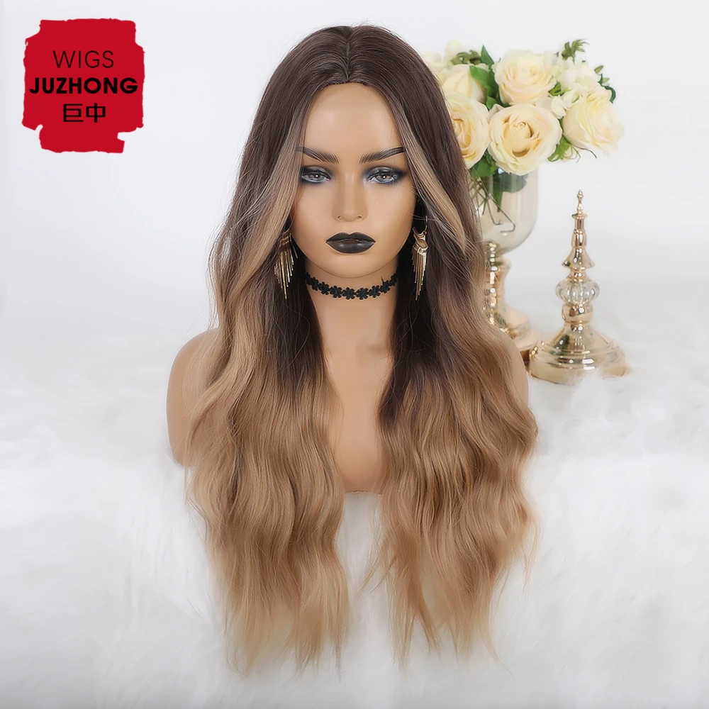 26 inch synthetic wig allure romance long curly hair brown gradient gold natural hairline for daily use
26 inch synthetic wig allure romance long curly hair brown gradient gold natural hairline for daily use
