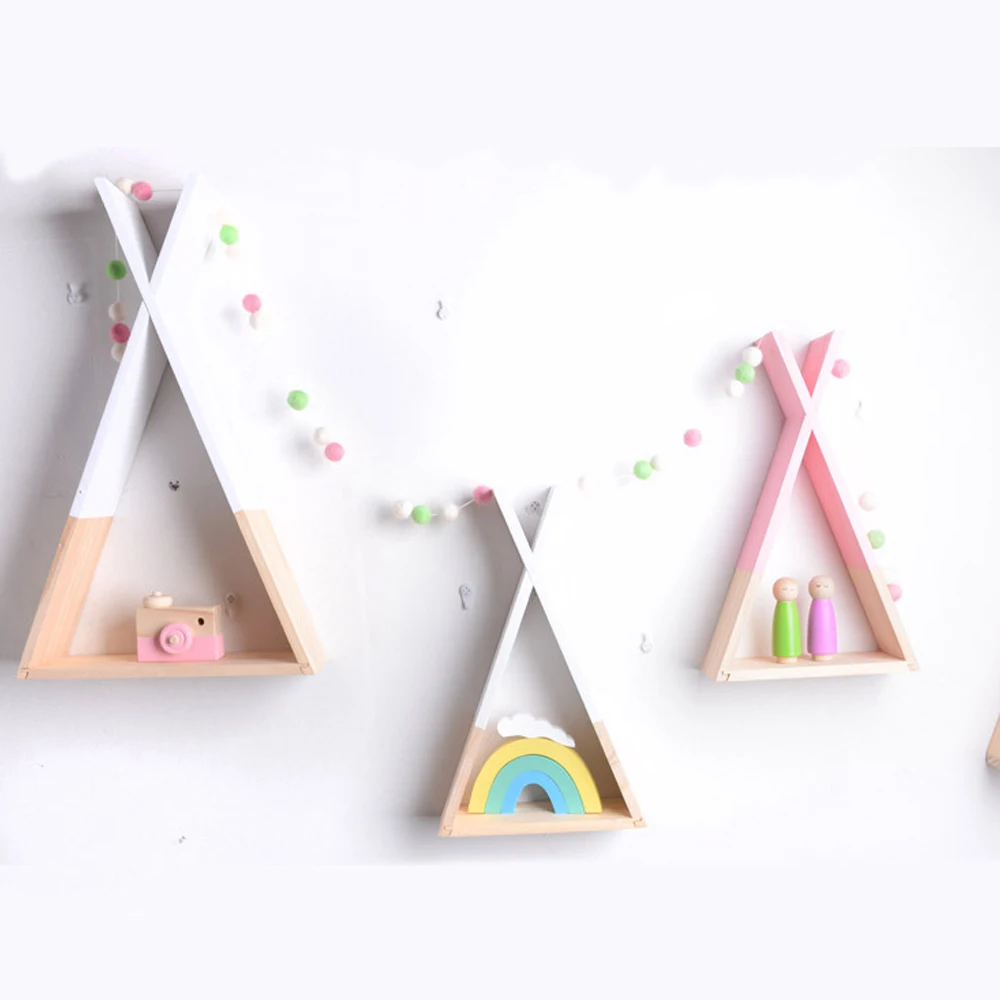 Nordic Style Wooden Triangle Wall Frame DIY Wall Hanging storage shelf For Kids Boy Girls Room Decor Living Room Wall, Optional
Nordic Style Wooden Triangle Wall Frame DIY Wall Hanging storage shelf For Kids Boy Girls Room Decor Living Room Wall, Optional