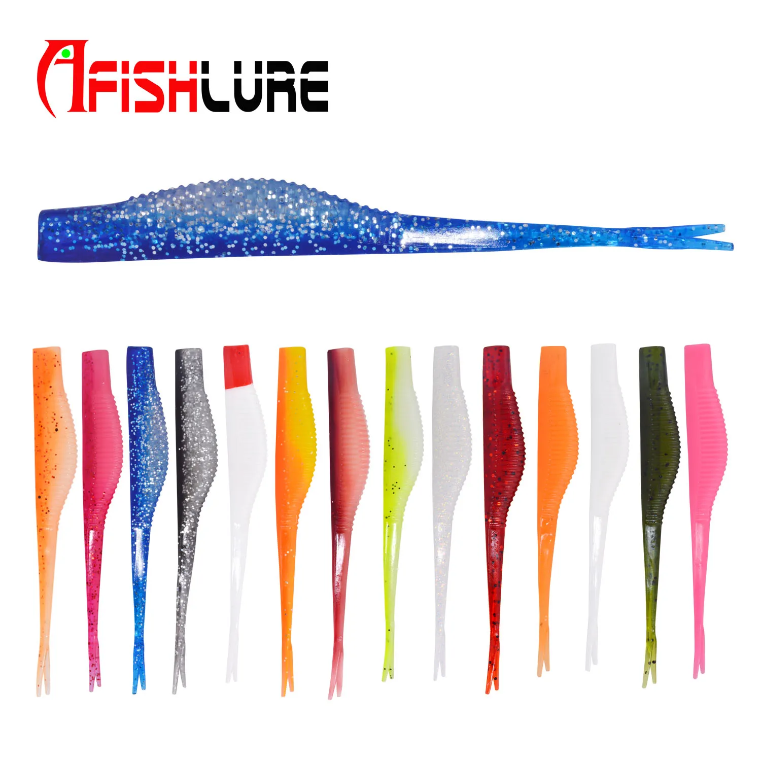 Double Colors Forked Tail Soft Bait 128mm 6.5g Korea Market Hot Sale Soft Fishing Lures, 14 colors for choice
Double Colors Forked Tail Soft Bait 128mm 6.5g Korea Market Hot Sale Soft Fishing Lures, 14 colors for choice