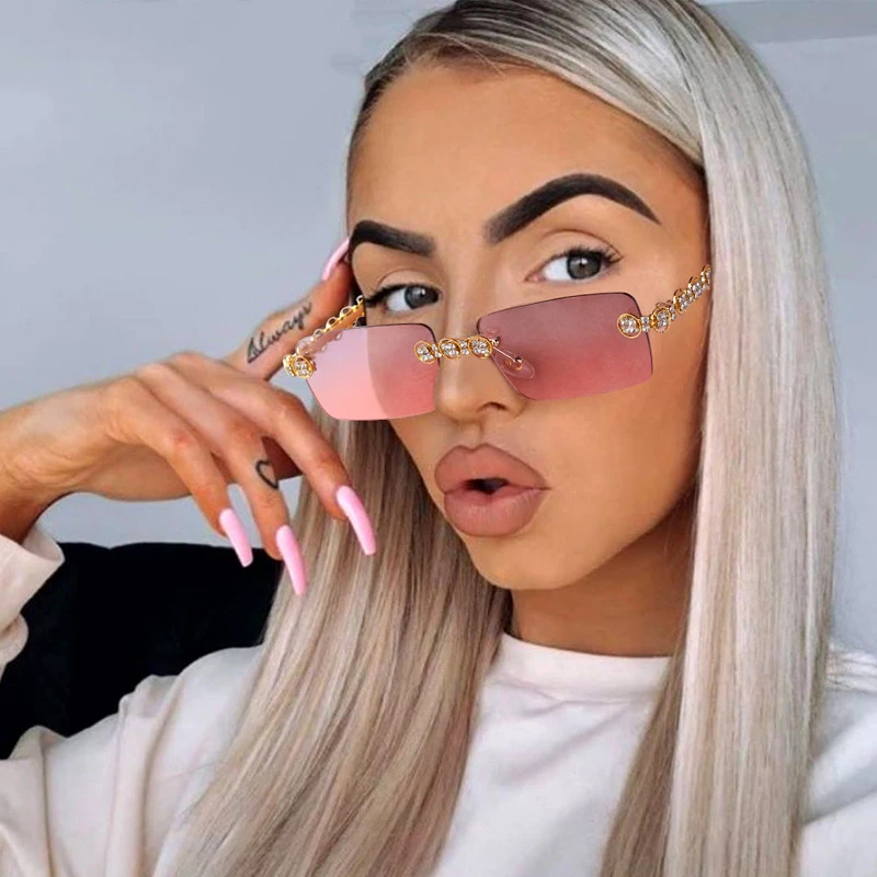 2021 Rimless Diamond Sunglasses Women 2020 Crystal Vintage Rhinestone Glasses Eyewear, Customized available
2021 Rimless Diamond Sunglasses Women 2020 Crystal Vintage Rhinestone Glasses Eyewear, Customized available
