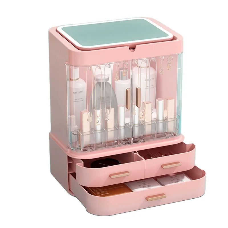 2021 New arrivals Portable Desktop Makeup Beauty mirror with storage box for Smart Touch Screen HD Vanity Mirror, Pink, white and atrovirens
2021 New arrivals Portable Desktop Makeup Beauty mirror with storage box for Smart Touch Screen HD Vanity Mirror, Pink, white and atrovirens