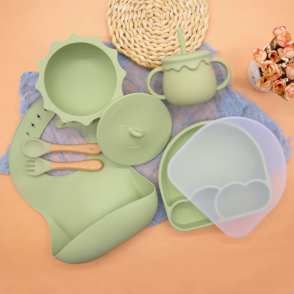 Factory Custom BPA Free New Design Silicone Baby Feeding Bowl Spoon Plate Set Silicon Suction Wholesale
Factory Custom BPA Free New Design Silicone Baby Feeding Bowl Spoon Plate Set Silicon Suction Wholesale