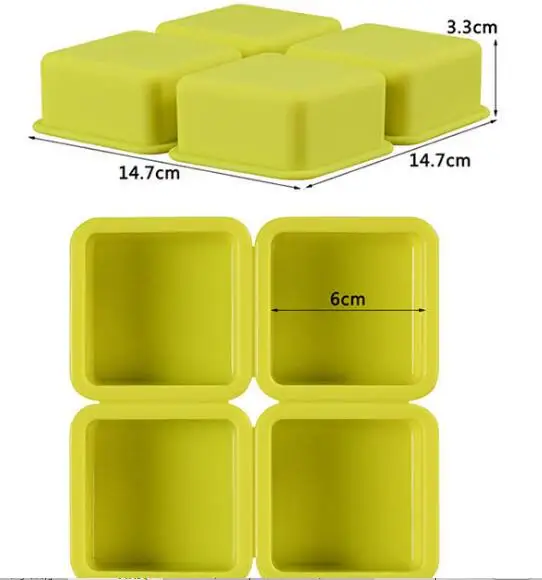 High Quality Custom Square Food Grade Handmade 3D DIY Silicone Bar Soap Molds, Purple 
High Quality Custom Square Food Grade Handmade 3D DIY Silicone Bar Soap Molds, Purple