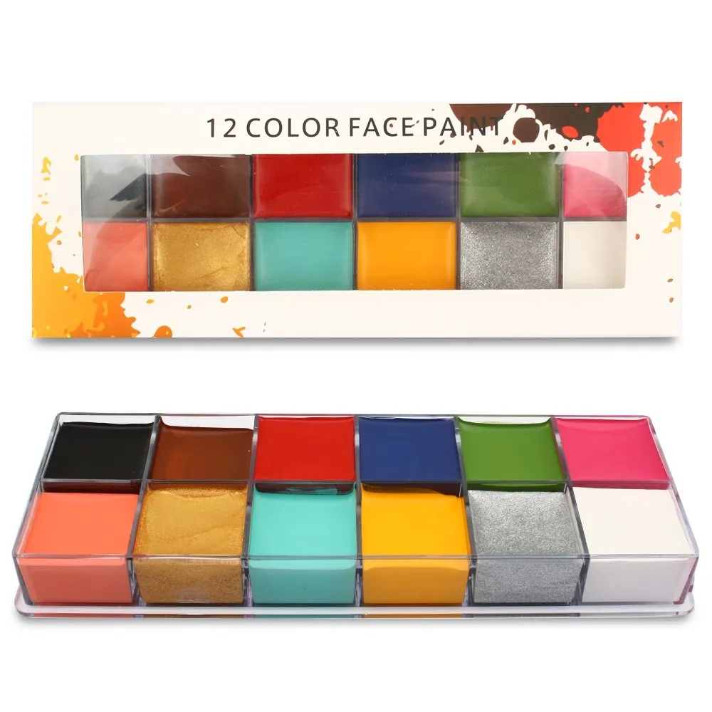 12 Flash Colors case Halloween Party Fancy Dress Tattoo Oil Painting Art Beauty Face Body Paint
12 Flash Colors case Halloween Party Fancy Dress Tattoo Oil Painting Art Beauty Face Body Paint
