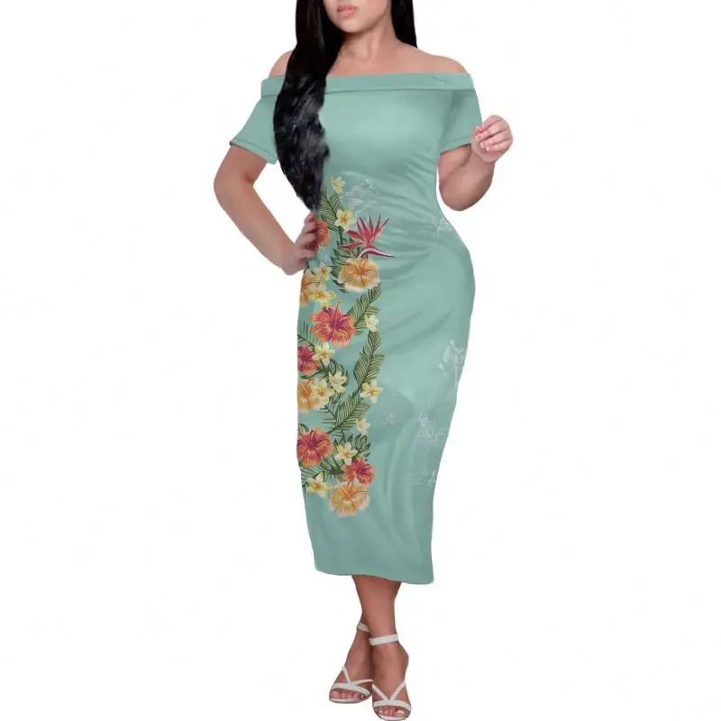 Dresses Women Short Sleeves Luxury Dresses Women Elegant Polynesian Stylish Hibiscus Floral Printing Design Midi Skirts, Customized color
Dresses Women Short Sleeves Luxury Dresses Women Elegant Polynesian Stylish Hibiscus Floral Printing Design Midi Skirts, Customized color