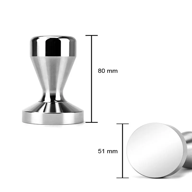 304 Stainless Steel 51mm Barista Coffee Powder Hammer Accessories Tamper Calibrated, Metal
304 Stainless Steel 51mm Barista Coffee Powder Hammer Accessories Tamper Calibrated, Metal