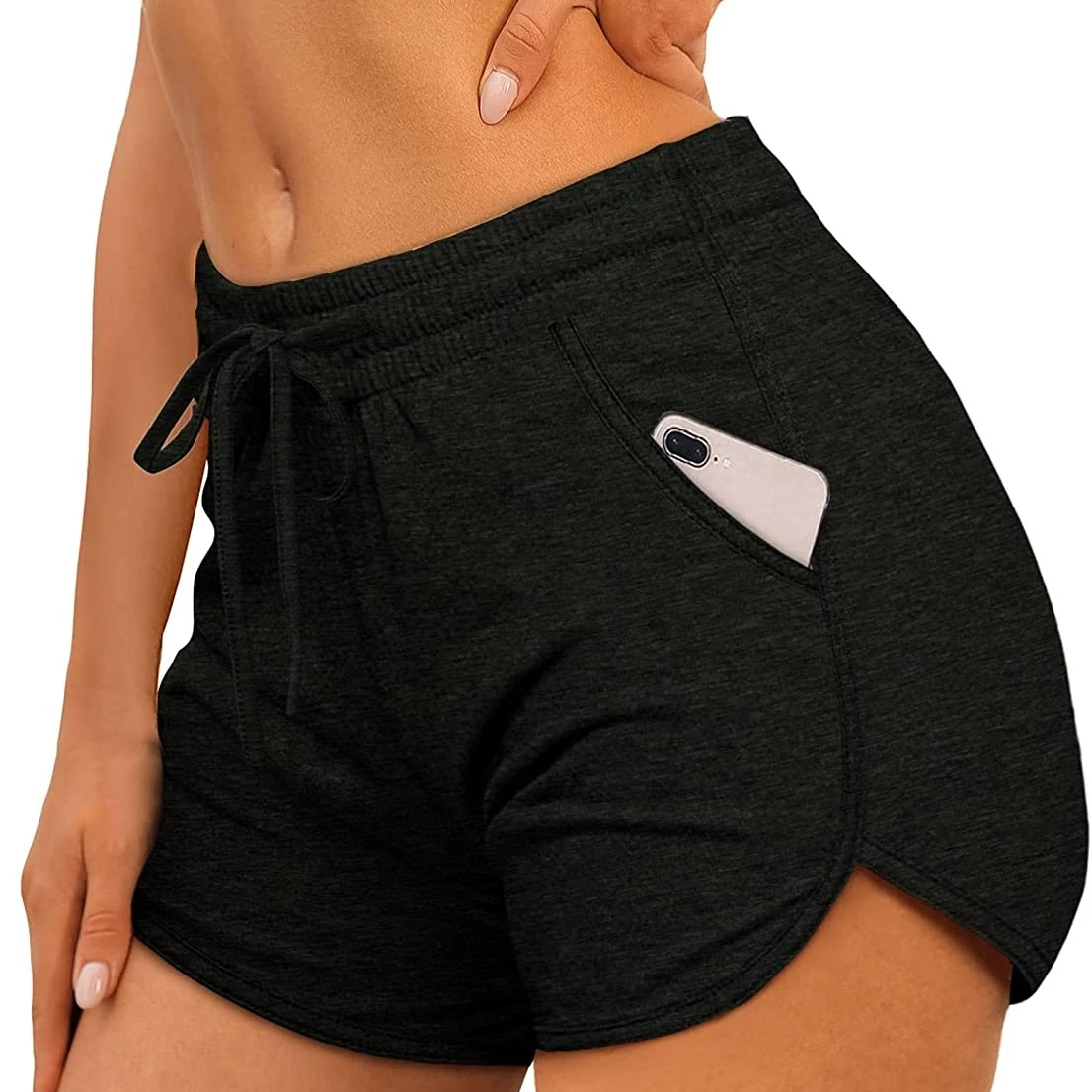 custom logo summer Drawstring Athletic Running gym tennis black polyester dolphin Womens sweat Shorts with Pockets
custom logo summer Drawstring Athletic Running gym tennis black polyester dolphin Womens sweat Shorts with Pockets