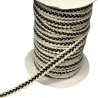 Hot sale garment decoration flat rope braided cotton cord
