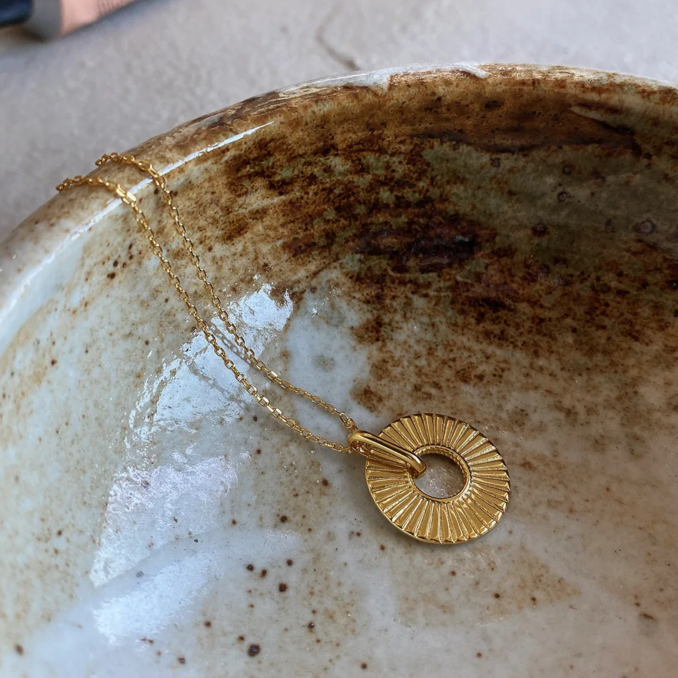 VIANRLA 925 sterling silver trendy hollow coin gold plated necklace coin necklace chain design for girl
VIANRLA 925 sterling silver trendy hollow coin gold plated necklace coin necklace chain design for girl