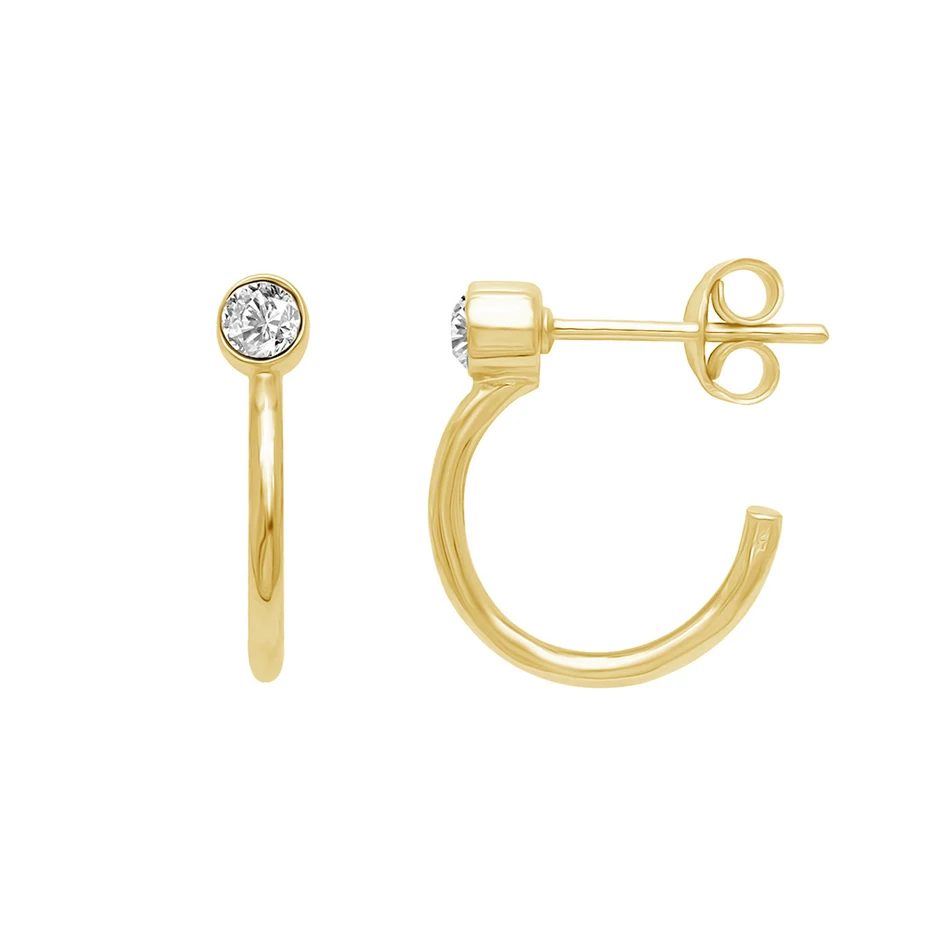 S925 Sterling Silver Arc Huggie Hoop Earrings Small Round Crystal Hoop Earrings for Women's Hot Fashion Jewelry Gifts
S925 Sterling Silver Arc Huggie Hoop Earrings Small Round Crystal Hoop Earrings for Women's Hot Fashion Jewelry Gifts