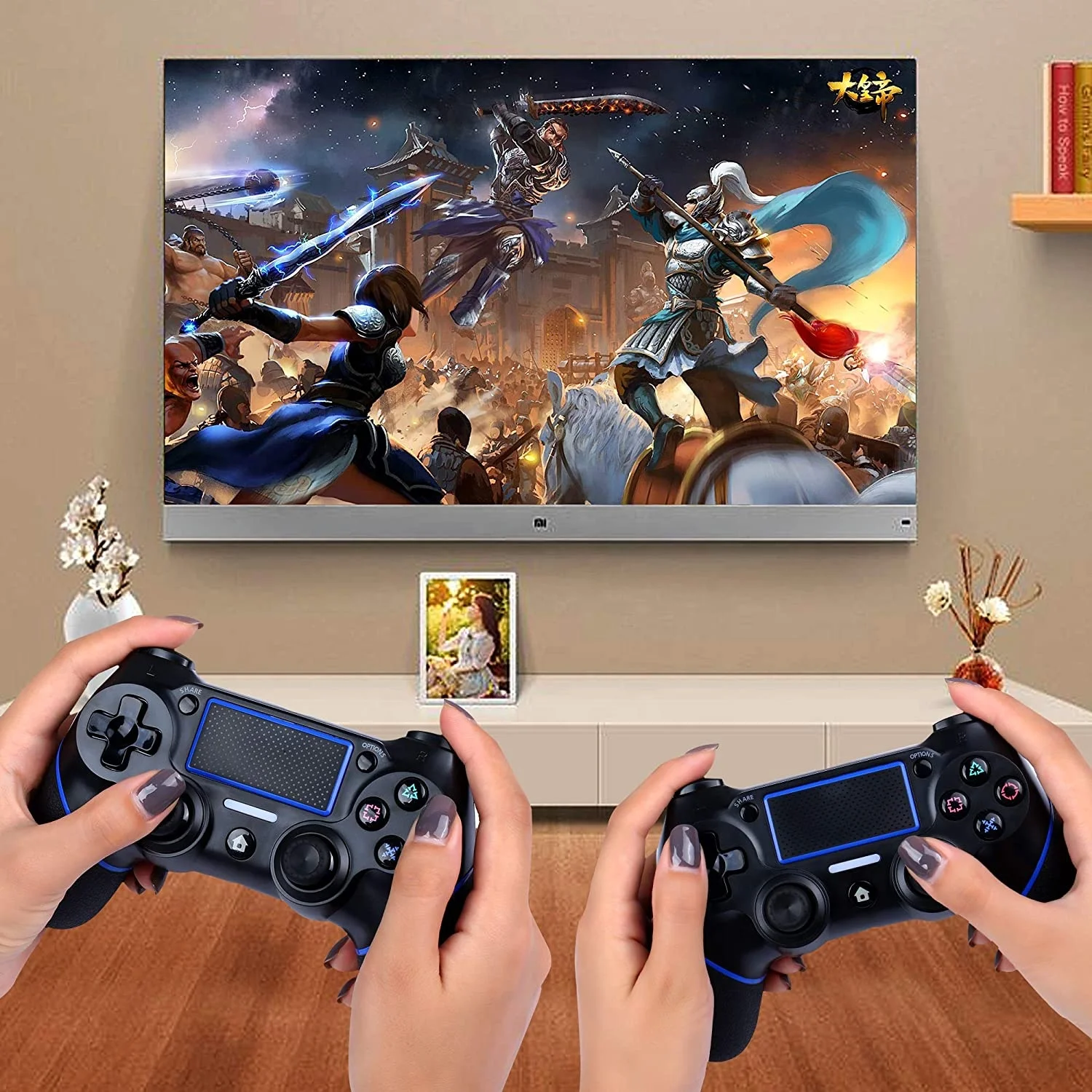 

Touch Panel with Dual Vibration Gamepad Wireless Joystick Controller for Dualshock Playstation 4 Controller Wireless PS4 Console, 3 colors