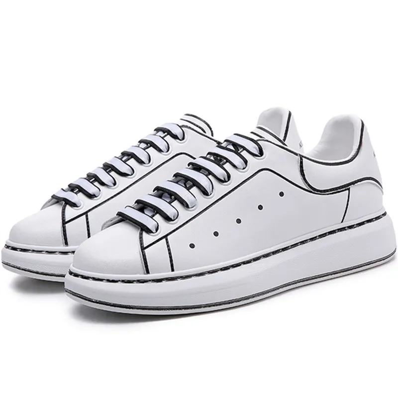 Men&Women Leather SKateboard Shoes Sneaker New Sport Shoes for Women Height Increase Graffiti white black Footwear
Men&Women Leather SKateboard Shoes Sneaker New Sport Shoes for Women Height Increase Graffiti white black Footwear