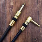 Guitar Instrument Cable 20 Foot, 20ft , Right angle to Right angle 1/4-Inch TS Guitar Cable