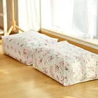 Reusable heavy duty plastic eco-friendly peva comforter quilt bag clear water proof large holder storage bag
