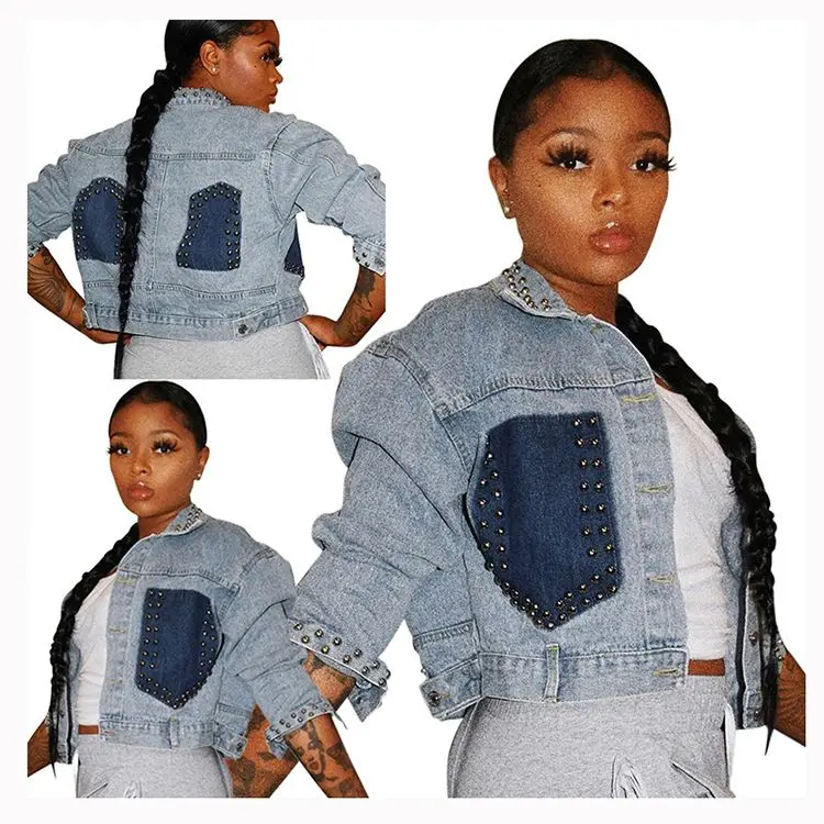 12233NA Customized fashion crop denim jacket women long sleeve beading womens fashion clothing
12233NA Customized fashion crop denim jacket women long sleeve beading womens fashion clothing