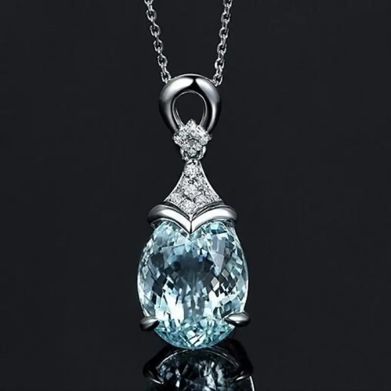 Classic Mermaid Tears Pendant Necklace Fashion Romantic Exquisite Jewelry Drop-shaped Ocean Crystal Necklace
Classic Mermaid Tears Pendant Necklace Fashion Romantic Exquisite Jewelry Drop-shaped Ocean Crystal Necklace