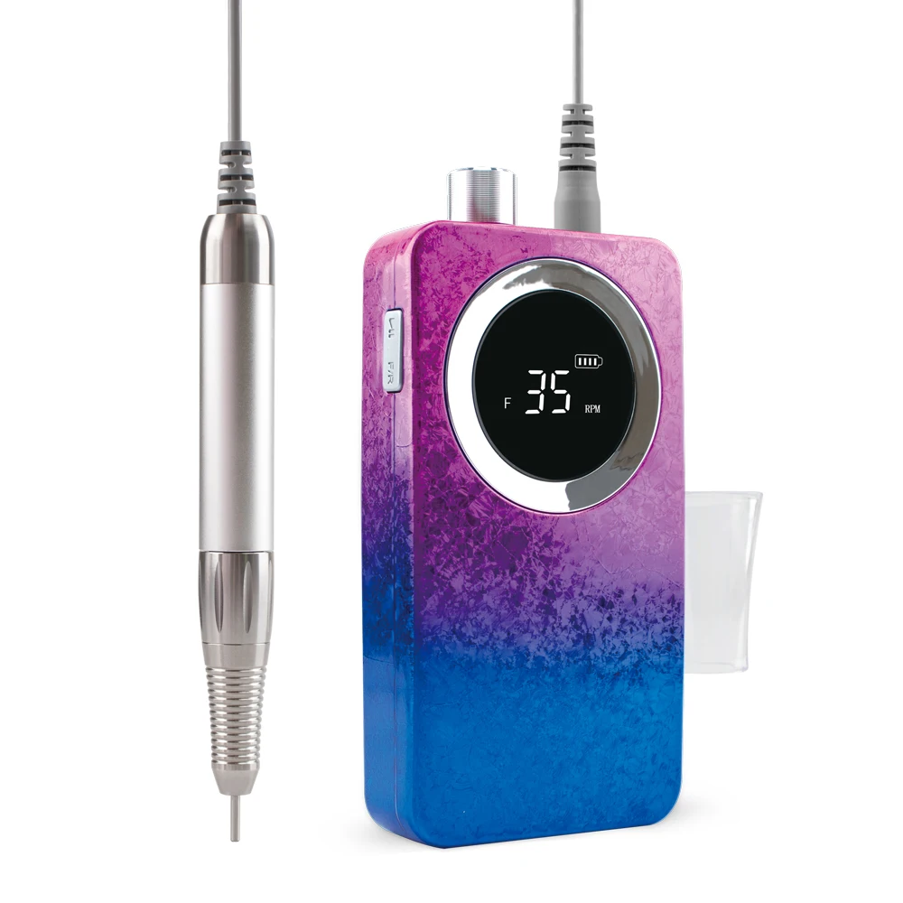 2021 Brilliant Gradient Blue/Red Color 35000rpm Rechargeable Brushless Motor E File Nail Drill for High-end Nail Market, White, blue
2021 Brilliant Gradient Blue/Red Color 35000rpm Rechargeable Brushless Motor E File Nail Drill for High-end Nail Market, White, blue