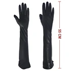 FASHION STYLE many color sheepskin long leather and gloves for women
