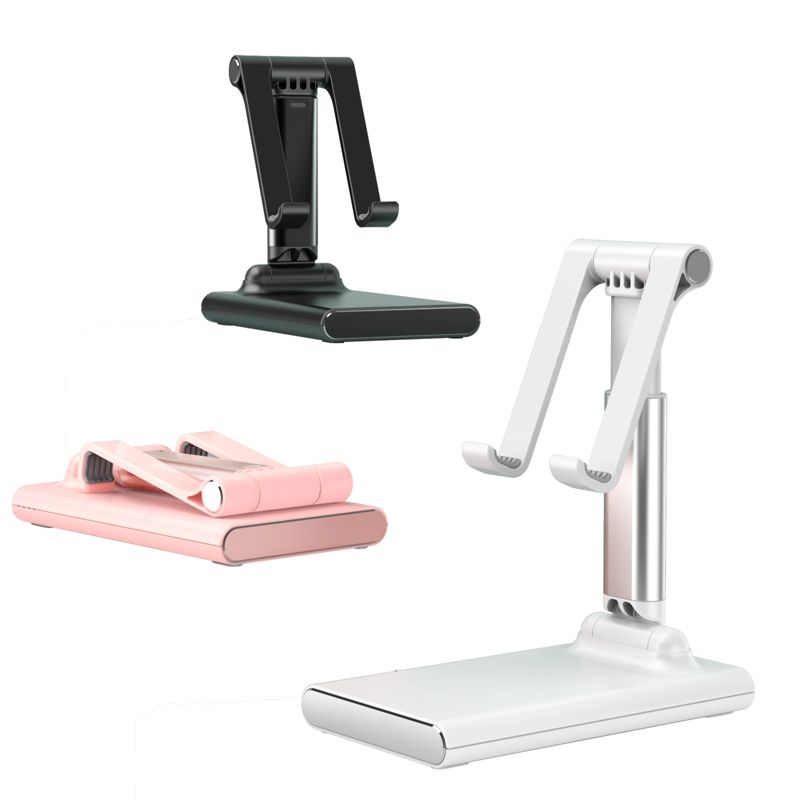HOT SELLING Height Adjustable Cell Phone Stand for Desk Fully Foldable Cradle Dock Tablet Phone Holder Stand with Power Bank, Black/white/pink
HOT SELLING Height Adjustable Cell Phone Stand for Desk Fully Foldable Cradle Dock Tablet Phone Holder Stand with Power Bank, Black/white/pink