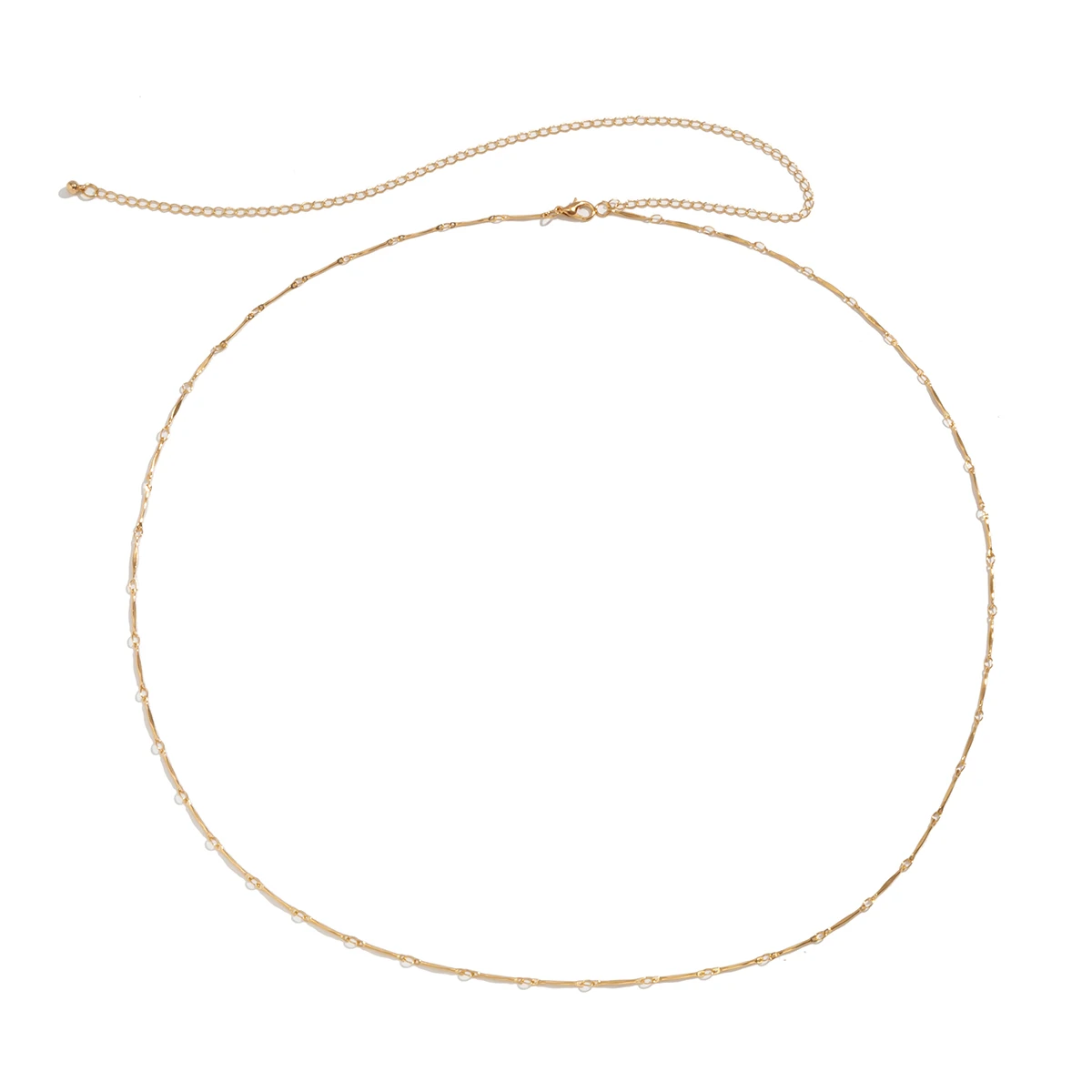 Metal chain punk fine belt accessories simple trendy women's geometric copper piece body chain
Metal chain punk fine belt accessories simple trendy women's geometric copper piece body chain
