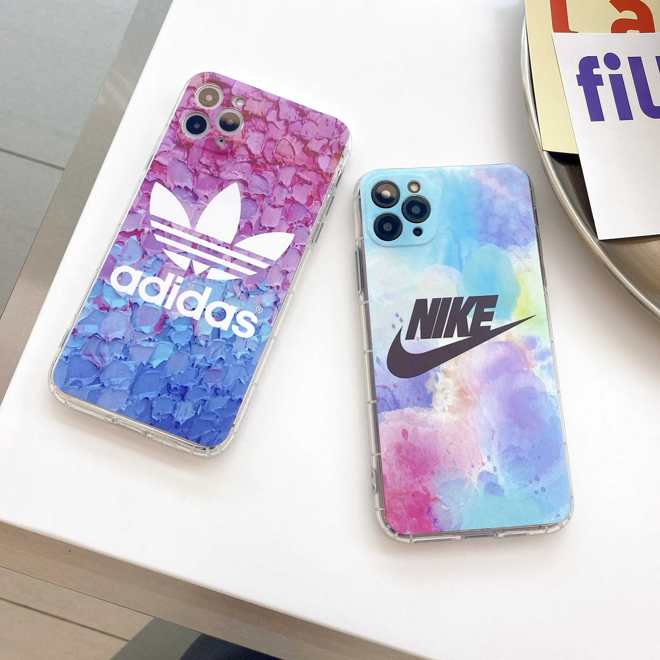 Luxury Brand Street Tide for Nike Adidas Gradient Watercolor Phone Case for iPhone 12 11 Pro Max Se2020 8 7 Plus
Luxury Brand Street Tide for Nike Adidas Gradient Watercolor Phone Case for iPhone 12 11 Pro Max Se2020 8 7 Plus