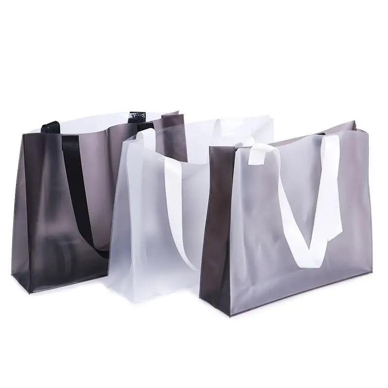 High Quality Handle Clothing Store Translucent Shopping Bag Transparent Frosted PVC Tote Bag, Black,white,white+black
High Quality Handle Clothing Store Translucent Shopping Bag Transparent Frosted PVC Tote Bag, Black,white,white+black