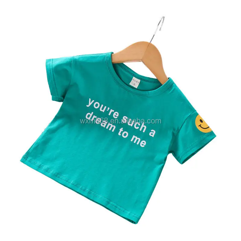 Custom Logo Print Round Neck Plain Boutique Short Sleeve Children's Cotton Clothing T-shirt for Baby Girl
Custom Logo Print Round Neck Plain Boutique Short Sleeve Children's Cotton Clothing T-shirt for Baby Girl